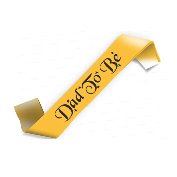 Party Decoration – Dad to Be Satin Sash