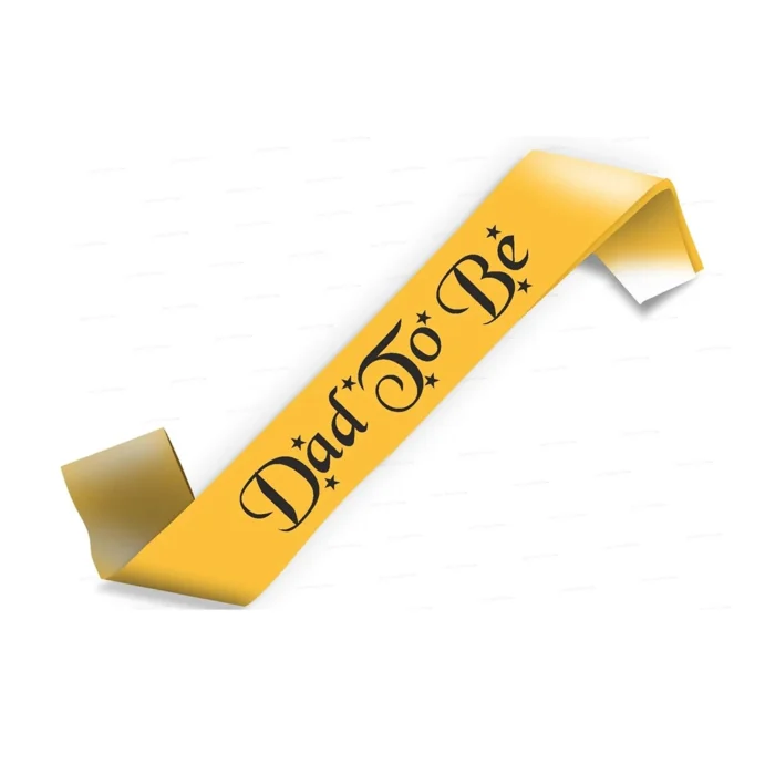 Party Decoration – Dad to Be Satin Sash