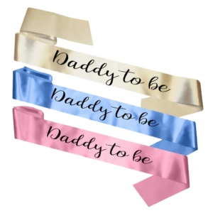 Party Decoration – Daddy to Be Satin Sash