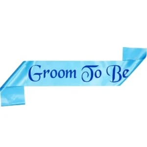 Party Decoration – Groom to Be Satin Sash