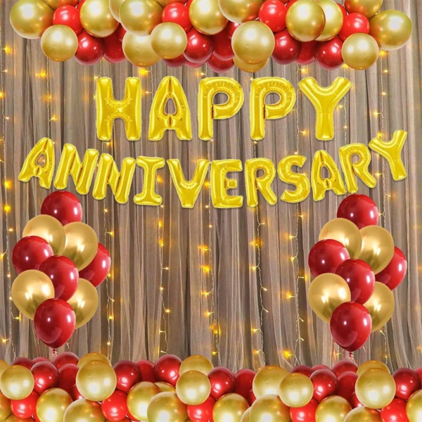 Party Decoration – Happy Anniversary Foil Balloon