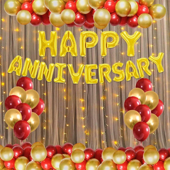 Party Decoration – Happy Anniversary Foil Balloon