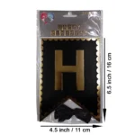 Party Decoration – Happy Birthday Banner with Foiling Border