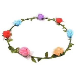 Party Decoration – Leaf Floral Crown Headband Tiara