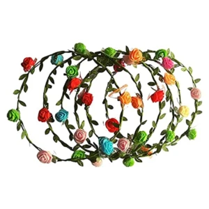 Party Decoration – Leaf Floral Crown Headband Tiara