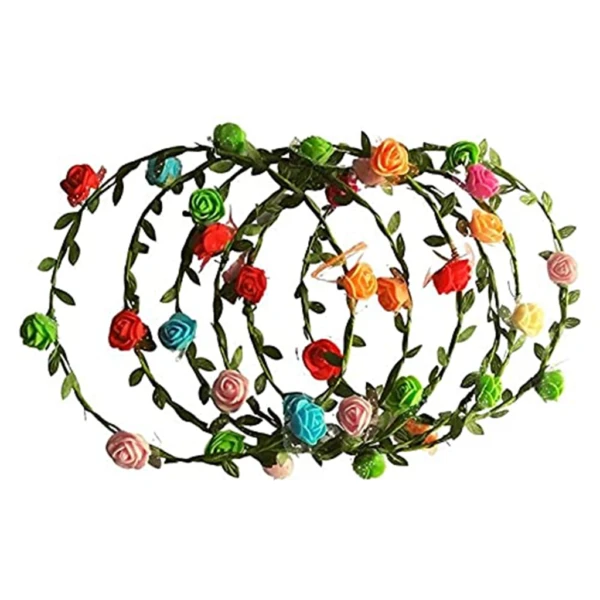 Party Decoration – Leaf Floral Crown Headband Tiara