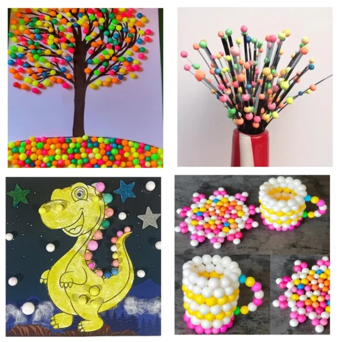 Party Decoration – Multicolor Thermocol Pom Pom Balls