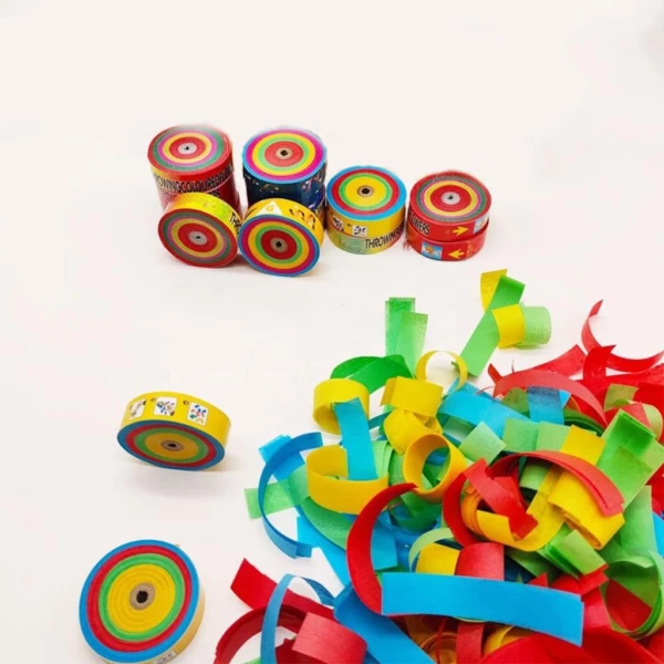 Party Decoration – Paper Multicolor Throwing Ribbon