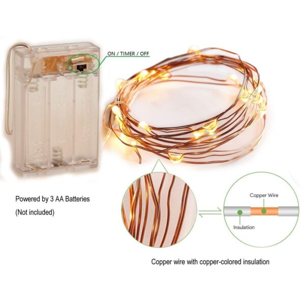 Party Decoration – String Fairy Copper Wire LED Lights