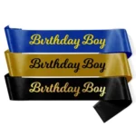 Party Decoration – Birthday Boy Satin Sash