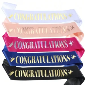 Party Decoration – Congratulations Satin Sash