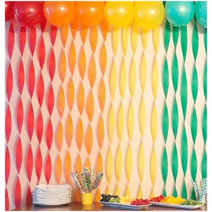 Party Decoration – Crepe Paper Streamer Ribbon Roll - Vibrant Party Decoration Essentials (Pack of 1) Party Decorations Items