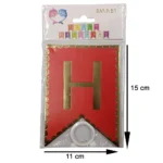 Party Decoration – Happy Birthday Banner with Multicolor Foiling Border