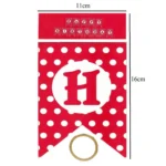 Party Decoration – Happy Birthday Banner with Polka Dot