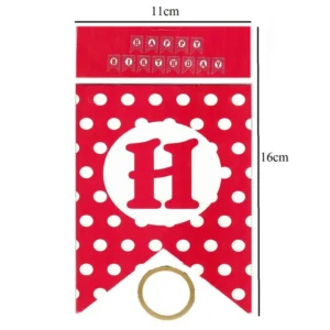 Party Decoration – Happy Birthday Banner with Polka Dot