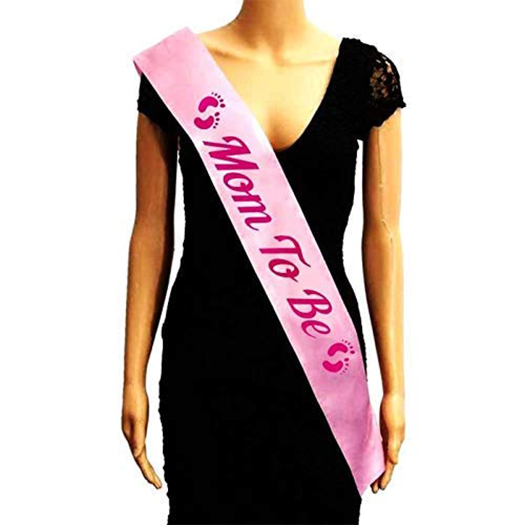 Party Decoration – Mom to Be Satin Sash