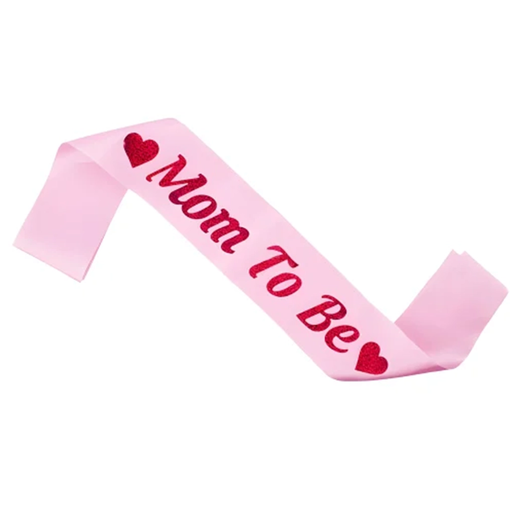 Party Decoration – Mom to Be Satin Sash