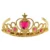 Golden with Pink Stone