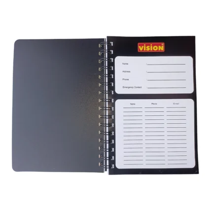Vision Diary Single Line Spiral Notebook 160p