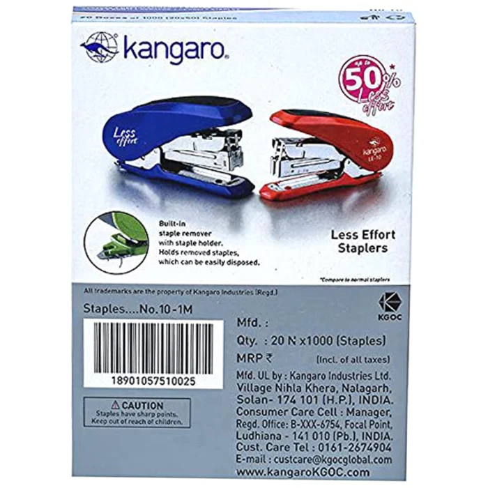 Kangaro Stapler Pin No. 10-1M Blue