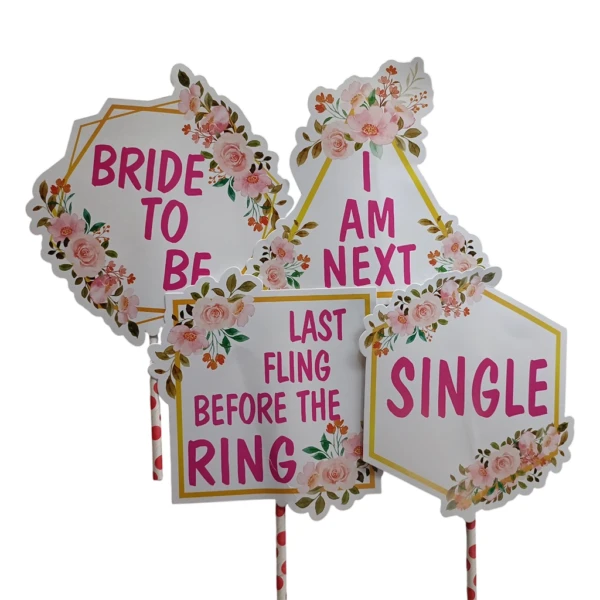 Party Decoration – Bride to Be Party Props Set