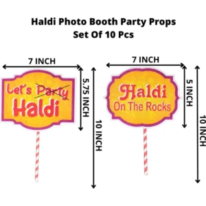 Party Decoration – Haldi Ceremony Party Props Set