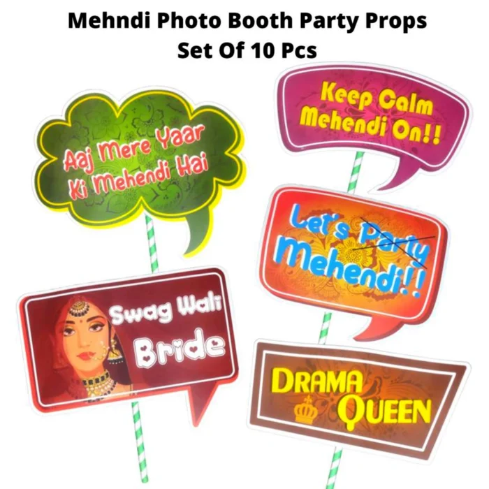 Party Decoration – Mehendi Ceremony Party Props Set