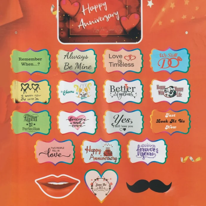 Party Decoration – Photo Props for Anniversary Sary Celebrations
