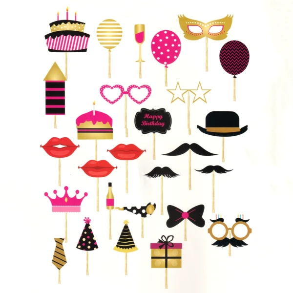 Party Decoration – Photo Props for Family Birthday Celebrations