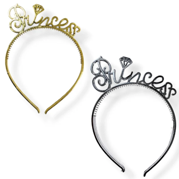 Party Decoration – Plastic Princess Crown Headband Tiara