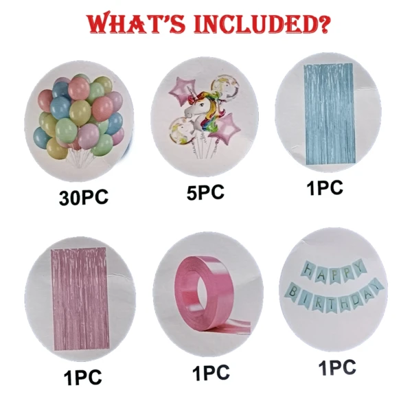 Party Decoration – Unicorn Birthday Combo Decoration Set