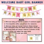 Party Decoration – Welcome Baby Girl Decoration Set