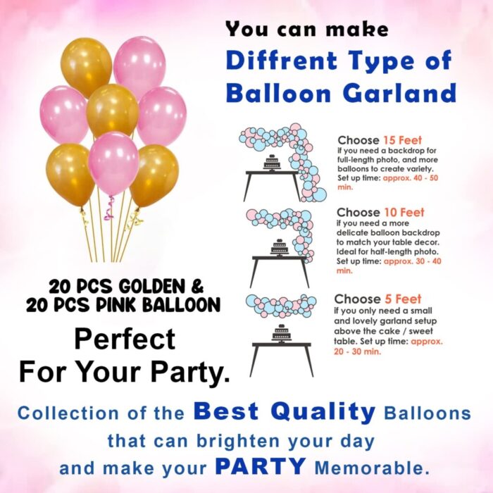 Party Decoration – Welcome Baby Girl Decoration Set