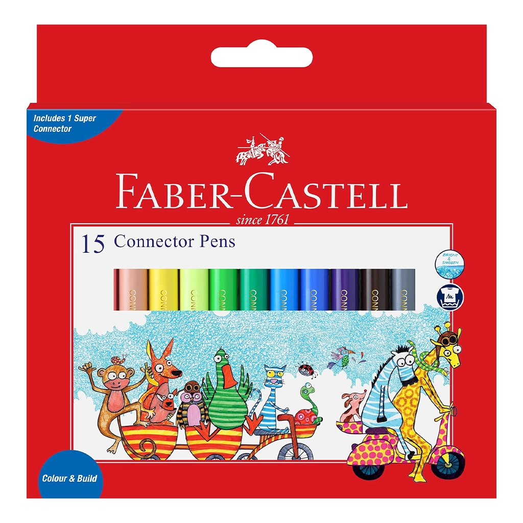 Faber Castell Water Colour Sketch Pens – Connector Pens 15 Shades