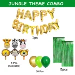 Party Decoration – Happy Birthday Jungle Theme Combo Decoration Set