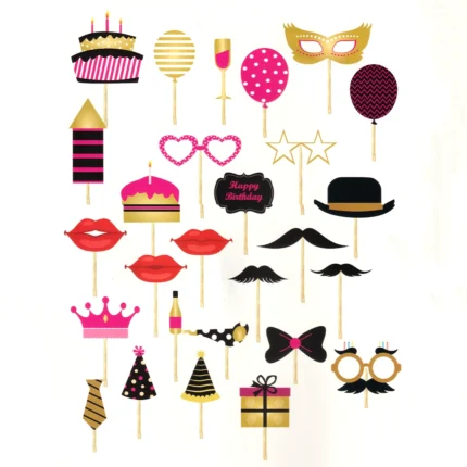 Party Decoration – Photo Props for Family Birthday Celebrations