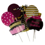 Party Decoration – Photo Props for Family Birthday Celebrations