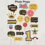 Party Decoration – Photo Props for First /1st Birthday Celebrations