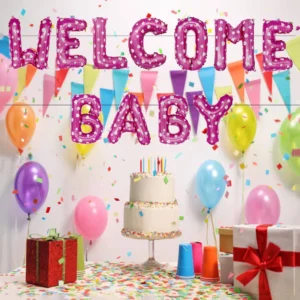 Party Decoration – Welcome Baby Foil Balloon