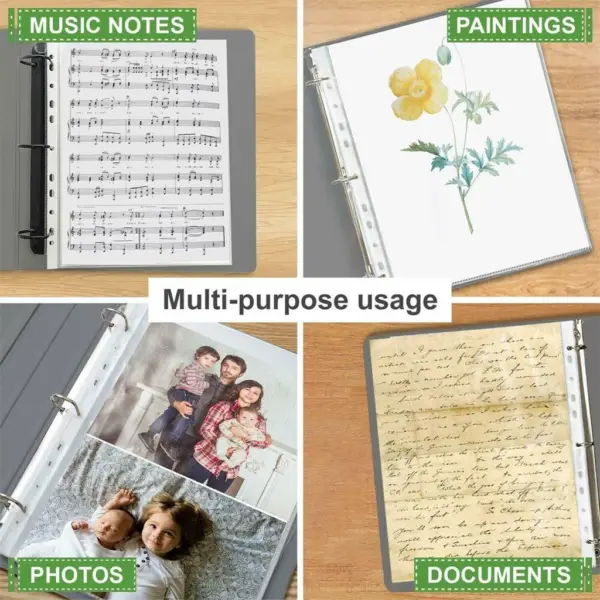 A4 Size Transparent U-Folder Sleeves