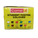 Camlin Kokuyo Camel Poster Colours – 12 Shades Plastic 10ml Each