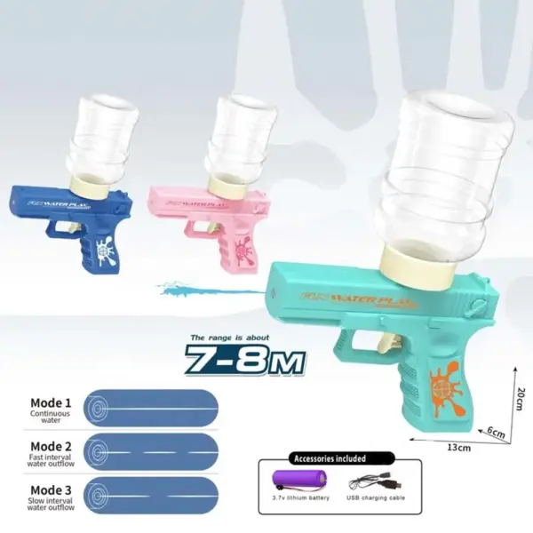 111 Mini High-Pressure Holi Pichkari Electric Water Gun