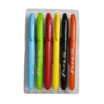 Flair Brush Pen – 6 Vibrant Shades