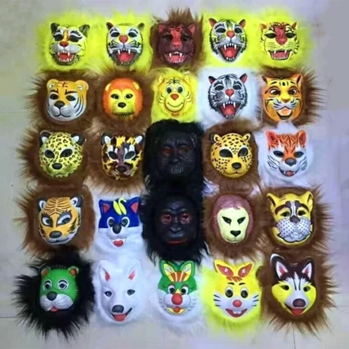 Jungle Theme Party Animal Face Mask