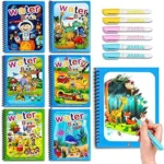 Magic Water Coloring Reusable Doodle Book & Magic Pen