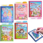 Magic Water Coloring Reusable Doodle Book & Magic Pen