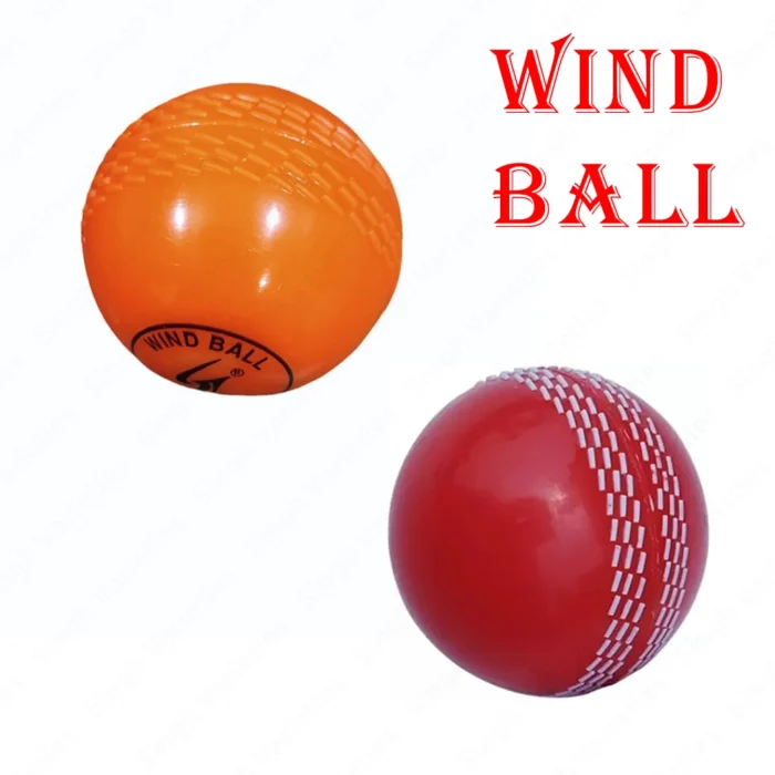 Multi-Colour Synthetic Rubber Cricket Wind Ball