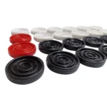 PVC Plastic Carrom Coins – 24 Pcs Set