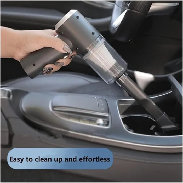 3-in-1 Portable High Power Car Vacuum Cleaner with Blower – USB Rechargeable Wireless Handheld Vacuum for Car, Camping & Travel – Reusable, Rechargeable, Cordless - Image 2