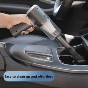 3-in-1 Portable High Power Car Vacuum Cleaner with Blower – USB Rechargeable Wireless Handheld Vacuum for Car, Camping & Travel – Reusable, Rechargeable, Cordless All Accessories